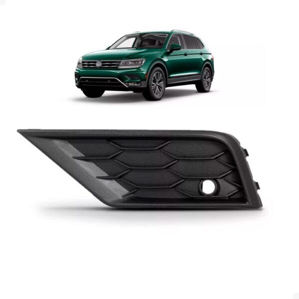 Moldura Milha Tiguan 2018 A 2021 C/ Furo Sensor Sem Furo Aux Lado Esquerdo