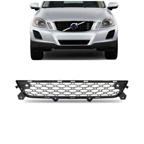 Grade Central Parachoque Volvo Xc60 2008 09 A 2014 1a Linha Preto