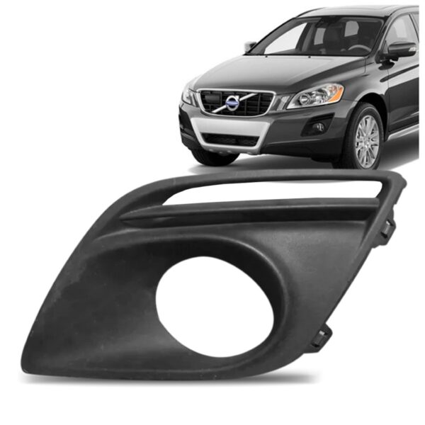 Moldura De Milha Para Volvo Xc60 2008 A 2014 Com Auxiliar Lado Esquerdo