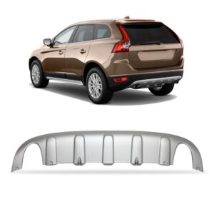 Spoiler Parachoque Traseiro Para Volvo Xc60 2008 A 2014 Cinza