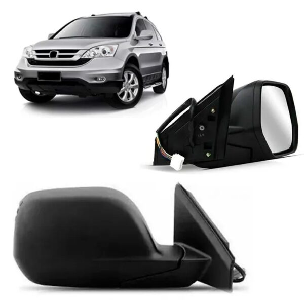 Retrovisor Eletrico Crv 2007 2008 2009 2010 2011 2012 Preto Lado Direito