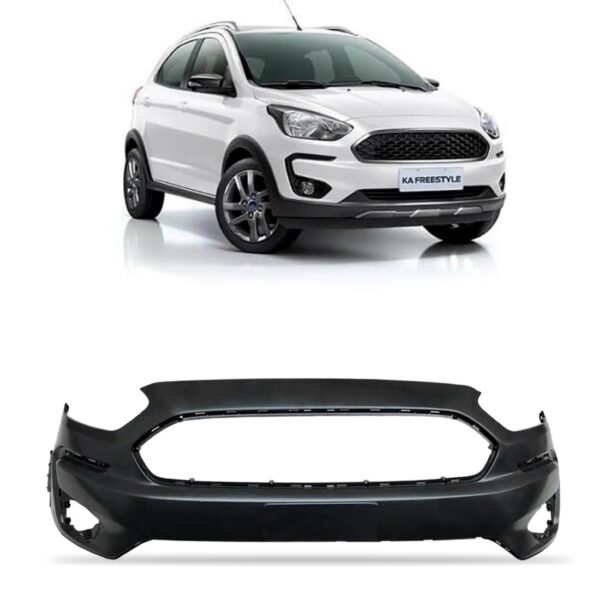 Parachoque Dianteiro Ka Freestyle Com Furo 19 A 22 Novo Preto