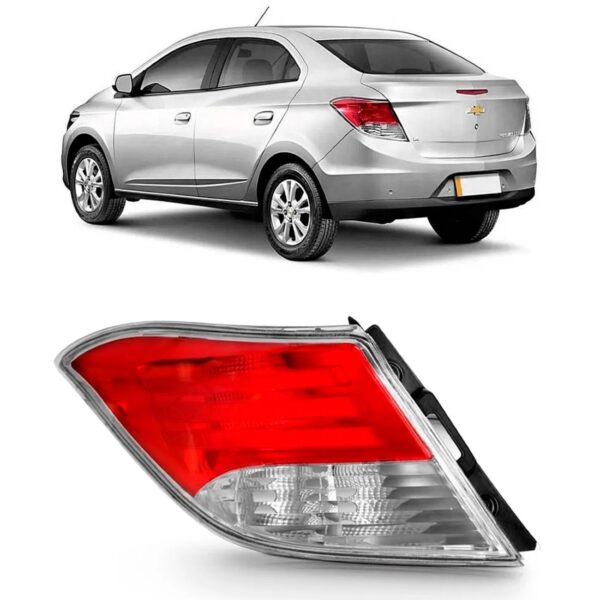 Lanterna Traseira Prisma Ré Cristal 2013 A 2016 Lado Esquerdo