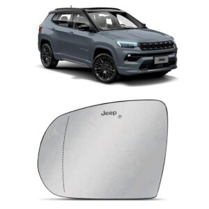 Lente Retrovisor Conjunto Compass 2017 A 2021 Lado Esquerdo