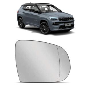 Lente Retrovisor Compass 2020 2021 2022 C/ Sensor Lado Direito