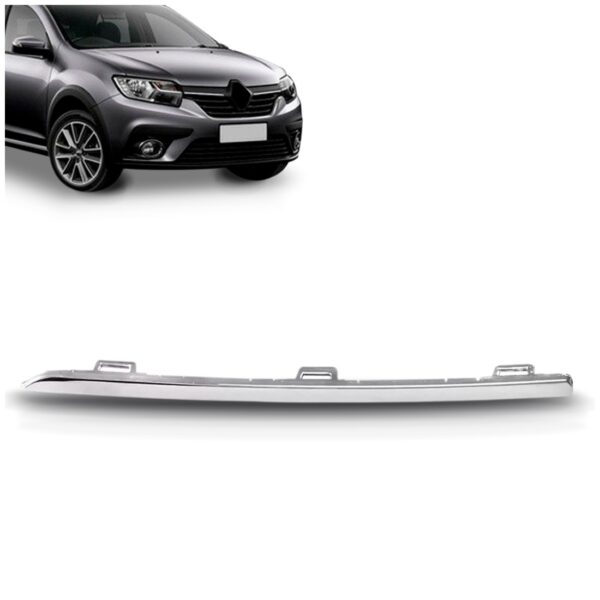 Friso Cromado Grade Radiador Sandero 2020 2021 2022  Direito Passageiro