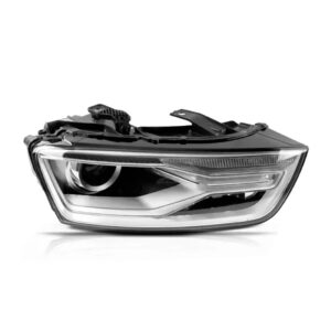 Farol Para Audi Q3 15 16 17 18 Eletrico Com Led Drl 1ª Linha - Direito/passageiro
