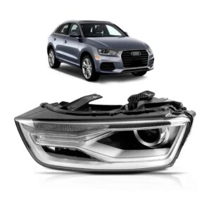 Farol Para Audi Q3 15 16 17 18 Eletrico Com Led Drl 1ª Linha - Esquerdo/motorista