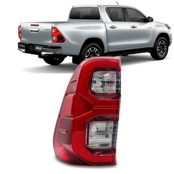 Lanterna Traseira Hilux Pick-up 2021 2022 Com Led Lado Esquerdo