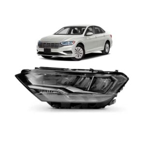 Farol Eletrico Jetta Sedan 19 A 22 C/motor Com Led 1ª Linha - Esquerdo/motorista