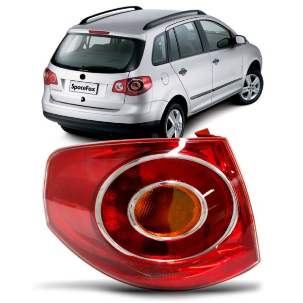 LANTERNA TRASEIRA SPACEFOX 2007 A 2010 CARCACA VERMELHA LE