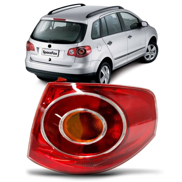 Lanterna Traseira Spacefox 2007 A 2010 Carcaça Vermelha Lado Direito