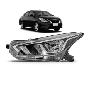 Farol Versa 2020 2021 2022 Regulagem Manual 1ª Linha Esquerdo/motorista