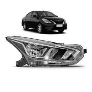 Farol Versa 2020 2021 2022 Regulagem Manual 1ª Linha Direito/passageiro