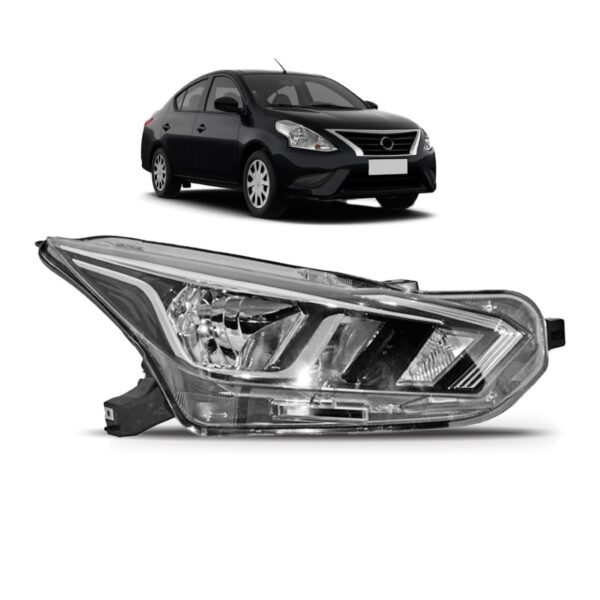 Farol Versa 2020 2021 2022 Regulagem Manual 1ª Linha Direito/passageiro