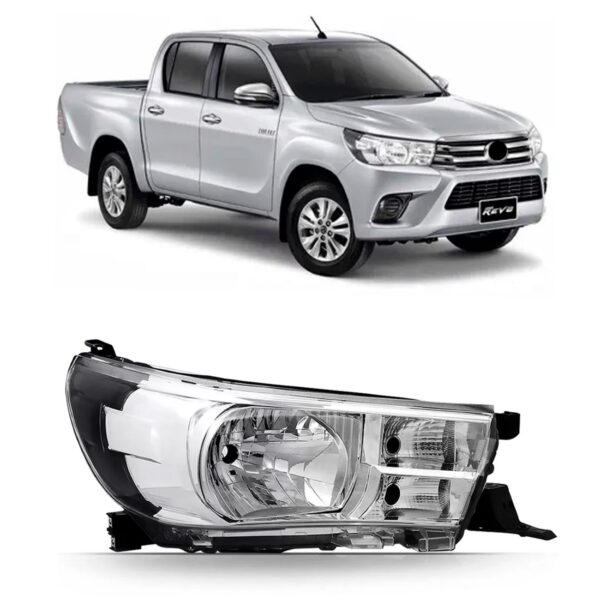 Farol Hilux Srv 2016 2018 2019 2020 Pickup Sem Led 1ª Linha - Direito/passageiro