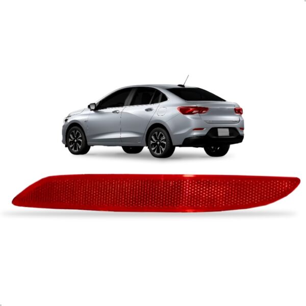 Refletor Parachoque Traseiro Onix Sedan 2020 Até 2025 Lado Esquerdo