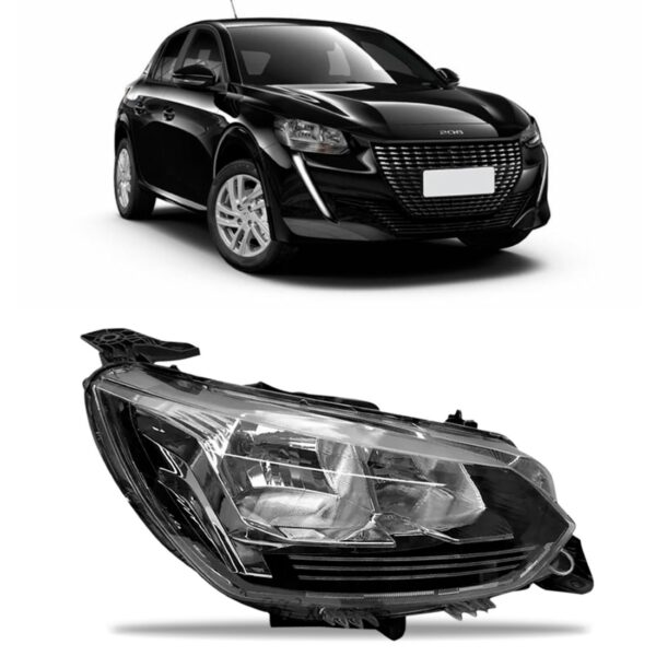 Farol Peugeot 208 Allure Active E Like 20 21 22 23 1ª Linha - Direito/passageiro