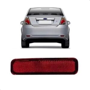 Refletor Parachoque Fiesta 2010 11 12 13 2014 Sedan Vermelha