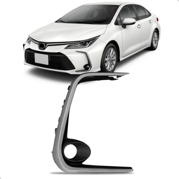 Moldura Milha Corolla 2020 A 2022 C/moldura Cinza Ld Cinza Direito