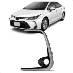 Moldura Milha Corolla 2020 A 2022 C/moldura Cinza Ld Cinza Esquerdo