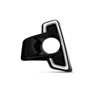 Moldura Milha Hilux Cs Chassi 2018 2019 2020 Black Piano Lado Esquerdo