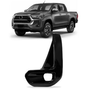 Moldura Milha Hilux Cd Srx Limited 2021 A 2023 Black Piano Lado Esquerdo