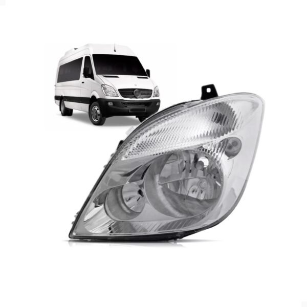 Farol Sprinter 2012 A 2016 Sem Aux Com Motor 1ª Linha Esquerdo/motorista