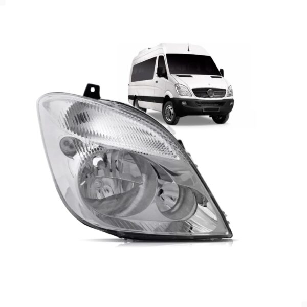 Farol Sprinter 2012 A 2016 Sem Aux Com Motor 1ª Linha - Direito/passageiro
