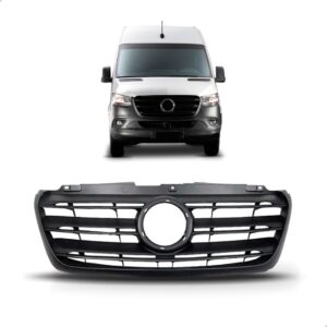 Tela Frontal Radiador Sprinter 20 21 22 23 24 C/ Friso Preto