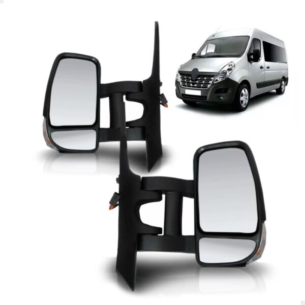 Retrovisor Eletrico Master Chassi 13 A 2017 Sinaleira Longo Lado Esquerdo