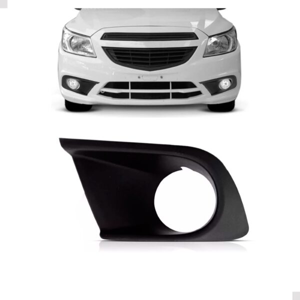 Moldura Milha Onix 2017 2018 2019 Com Furo Lado Esquerdo