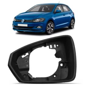 Aro Retrovisor Polo E Virtus 2017 A 2021 Sem Furo Sinaleira Lado Esquerdo