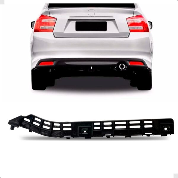 Suporte Guia Parachoque Traseiro Para Honda City 2013 2014 Lado Esquerdo