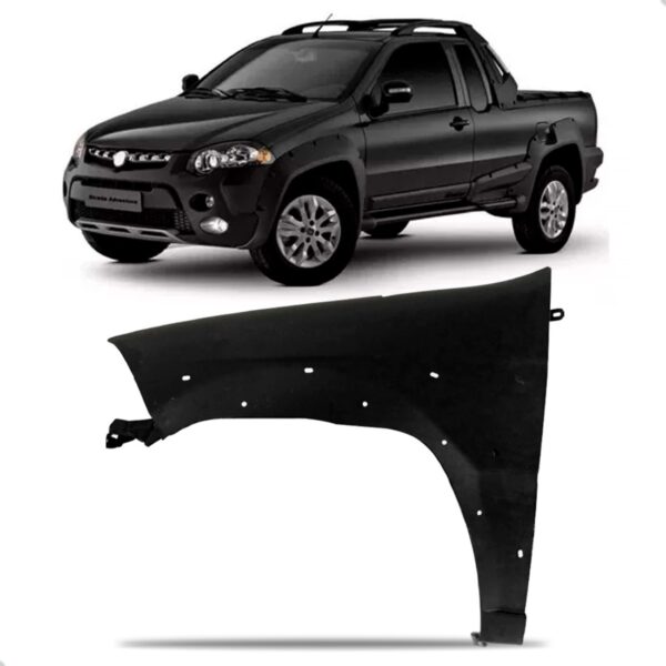 Paralama Strada Adventure 2009 A 2014 Com Furo Moldura Lado Esquerdo