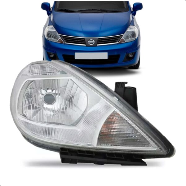 Farol Tiida 07 08 09 10 11 12 13 Sinaleira Cristal 1ª Linha Direito/passageiro