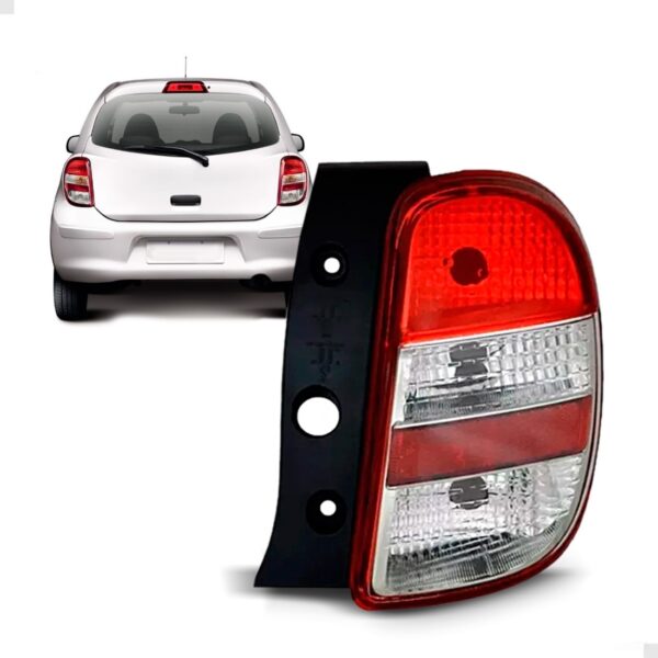 Lanterna Traseira March 2012 2011 2013 Bicolor Lado Direito