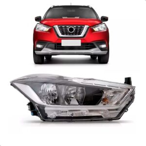 Farol Kicks 2017 18 19 20 2021 Com Motor Sem Projetor S/ Led Lado Direito