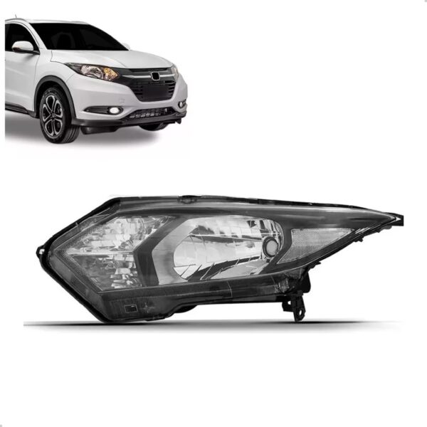 Farol Hrv 15 16 17 2018 Eletrico Com Motor Sem Led 1ª Linha Esquerdo/motorista