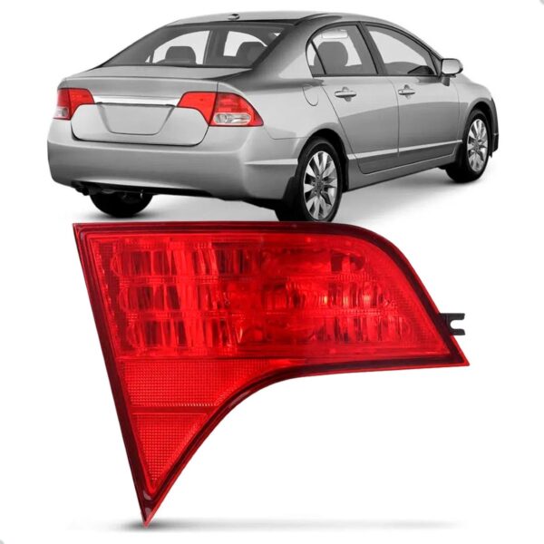 Lanterna Traseira Para Honda Civic 2007 Até 2011 Mala Lado Esquerdo