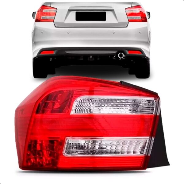 Lanterna Traseira City 2012 2013 2014 Com Soquete Lado Esquerdo