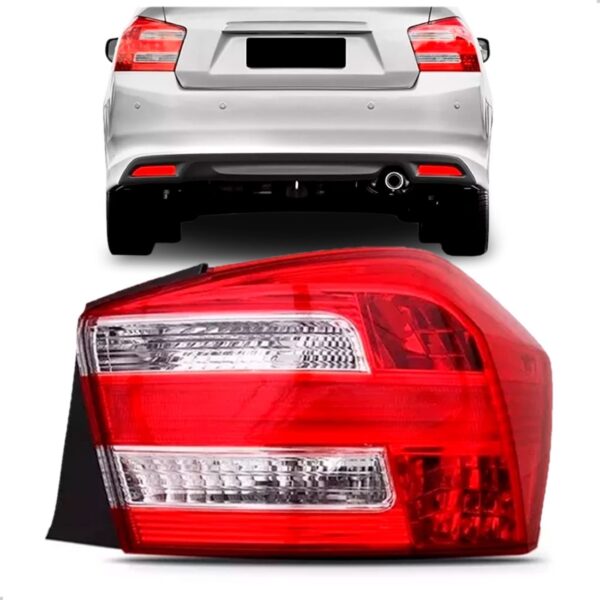 Lanterna Traseira City 2012 2013 2014 Com Soquete Lado Direito