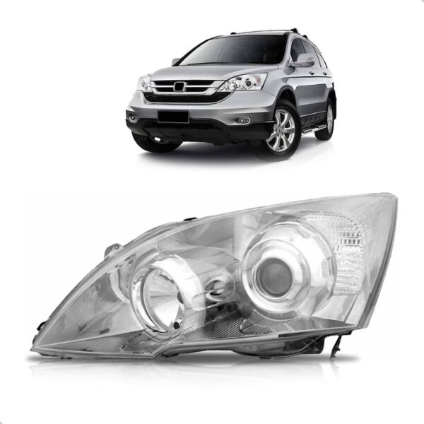 Farol Crv 2007 08 09 10 2011 Elétrico Com Motor Com Projetor Lado Esquerdo