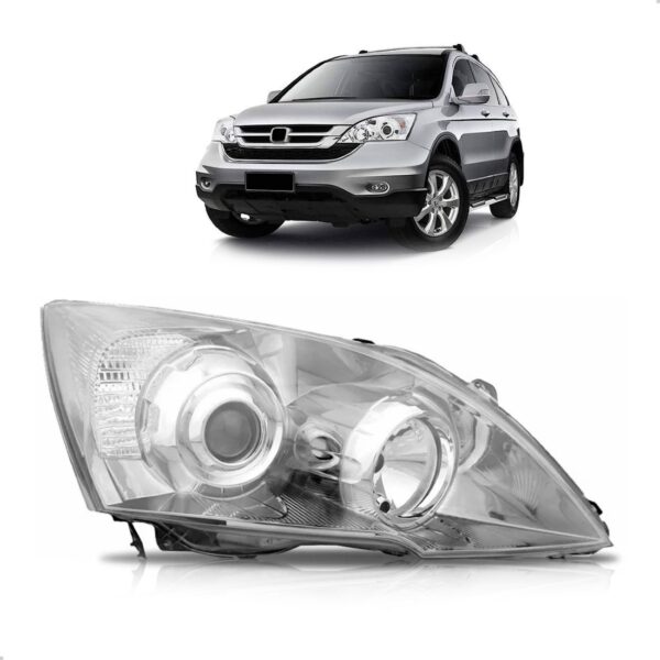 Farol Crv 2007 08 09 10 2011 Elétrico Com Motor Com Projetor Lado Direito