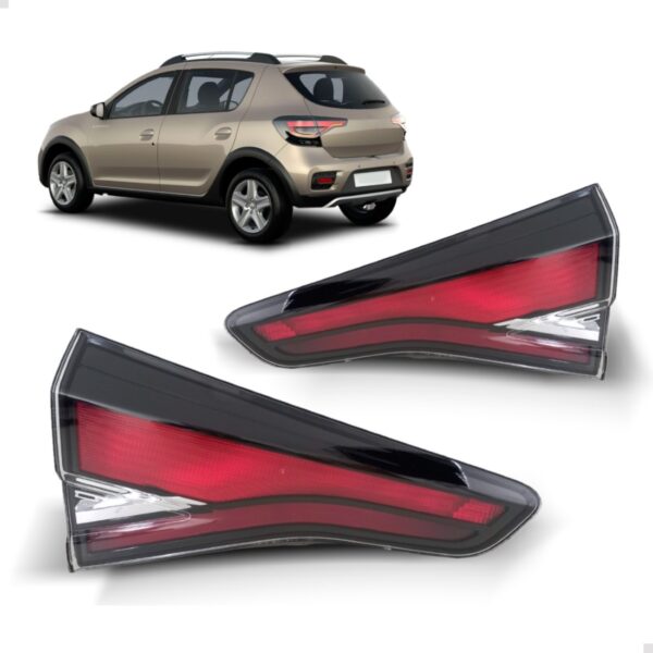 Lanterna Traseira Sandero Stepway 2020 A 2024 Mala Fume Led Lado Esquerdo