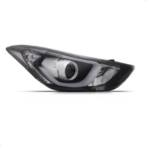 Farol Elantra 14 15 2016 Manual Com Projetor C/ Led 1a Linha - Direito/passageiro