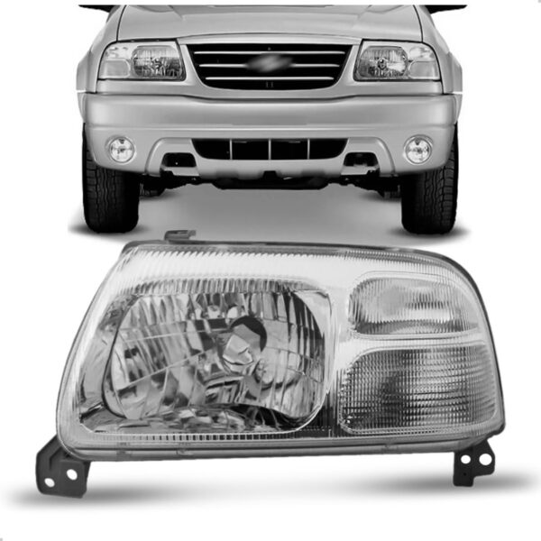 Farol Grand Vitara 1990 91 92 93 94 95 96 97 98 99 00 A 2007 Lado Esquerdo