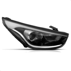 Farol Ix35 16 17 18 19 2020 21 22 Eletrico Com Led 1ª Linha Direito/passageiro