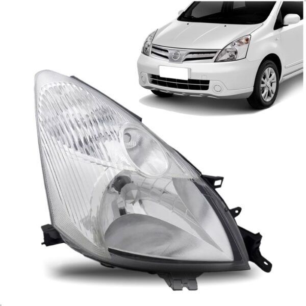Farol Para Nissan Livina 09 2010 11 2012 2013 2014 1ª Linha - Direito/passageiro