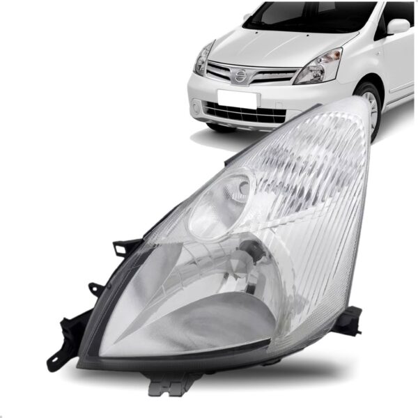Farol Para Nissan Livina 09 2010 11 2012 2013 2014 1ª Linha - Esquerdo/motorista